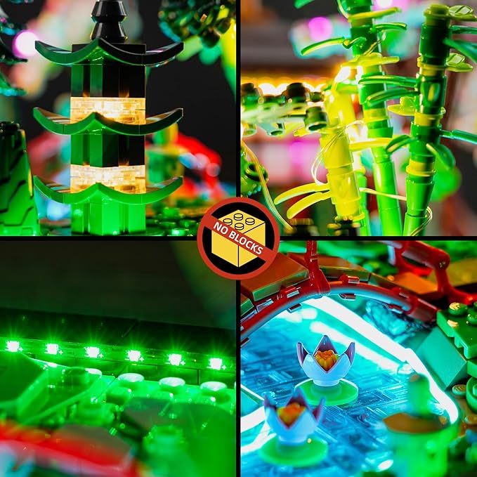 BrickBling LED Light Compatible with Lego Tranquil Garden 10315 Building Set (Lights Only) Creative Lighting for Lego Zen Garden
