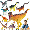 8Pcs Lifelike 3D Puzzles for KidsDinosaur Building Toys for 5 6 7 8+ Year Old Boys GirlsSlot-Assembly Building BlocksDinosaur Realistic Figures SetEducational Toys Ideal for ClassParty