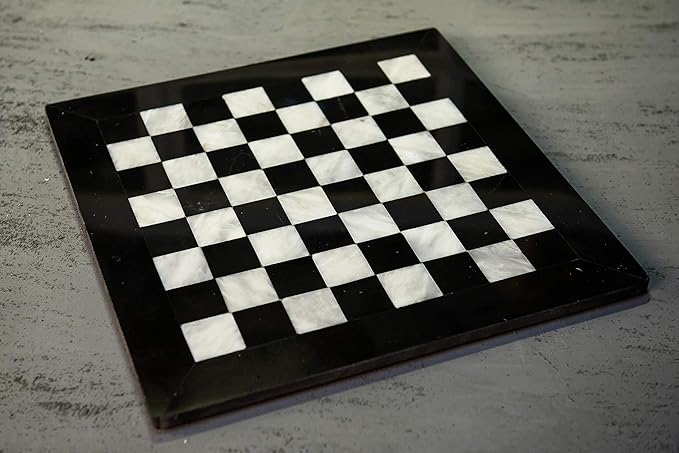 RADICALn 15 Inches Handmade Marble Black and White Chess Board