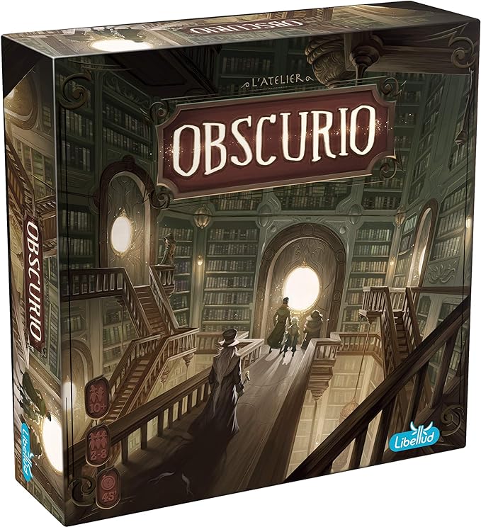 Obscurio Board Game - Navigate The Sorcerer's Library in This Intriguing Game! Cooperative Game for Kids and Adults Ages 10+ 2-8 Players 45 Minute Playtime Made by Libellud