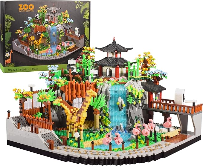 Zoo Micro Building Blocks Set 5000PCS for Adults or Teens Ages of 14+ Animals Park DIY Modle Kit in Living Room or Office Decorative Items Collection Model for Lovers