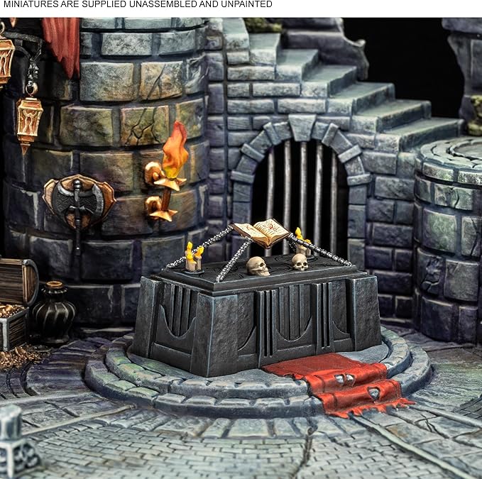 Marvel: Crisis Protocol - Tomb of Dracula Terrain Pack - Iconic Gothic Castle Piece Tabletop Superhero Game Ages 14+ 2 Players 90 Minute Playtime Made by Atomic Mass Games