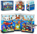 HOGOKIDS Aquarium Book Nook Building Set with Lights - Booknook Fish Building Toy for Bookshelf Home Decor 1064PCS Movable Shark Ocean Polar Animals Blocks Bookend Kit for Adults Teens Boys Girls 8+