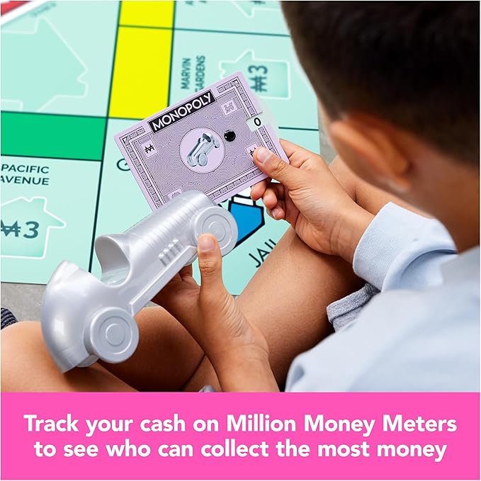 Spin Master Games Monopoly Giant Edition Classic Family Board Game for Indoor &amp Outdoor Play with Oversized Board Screenless Activity 2-4 Players for Ages 6 &amp Up