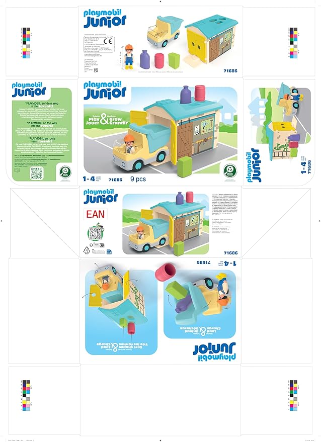 Playmobil Junior: Construction Truck with Garage