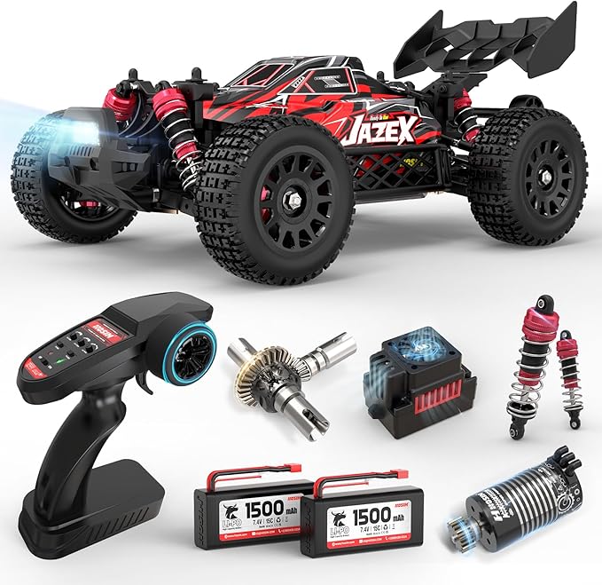Hosim Brushless RC Buggy for Adults and Kids 60KM/H 1/14 Electric High Speed All Terrain Remote Control Car Hobby RC Trucks 4x4 Off Road RC Car Waterproof RC Vehicle for Snow/Sand/Beach Age 8+