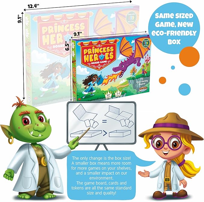 Princess Heroes Board Game - Cooperative Princess Castle Game for Kids Ages 4 and Up - Children Develop New Skills Through Play Perfect for Family Fun Time