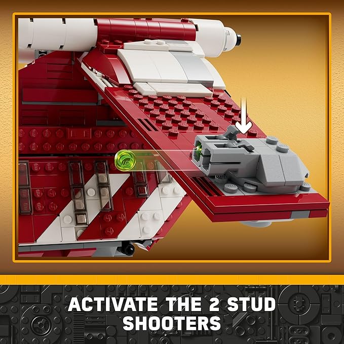 LEGO Star Wars: The Clone Wars Coruscant Guard Gunship 75354 Buildable Star Wars Toy for 9 Year Olds Gift Idea for Fans Including Chancellor Palpatine Padme and 3 Clone Trooper Minifigures