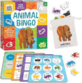 World of Eric Carle: Animal Bingo Game – Wooden Toddler Bingo Set Featuring Brown Bear – Learn Animal Sounds Movements Colors &amp Matching – Preschool Game for Ages 2+
