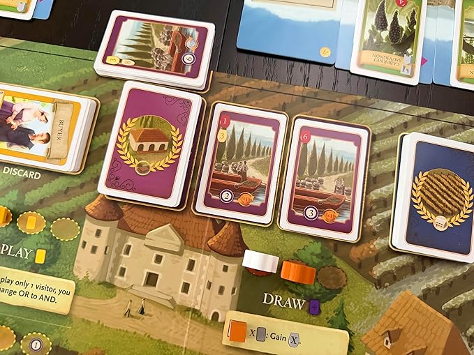 Stonemaier Games: Viticulture: Bordeaux Expansion by Jamey Stegmaier | Add to Viticulture (Base Game) | A New Board Featuring Updated Graphics Layout and New Mechanism | 1-6 Players 90 Mins