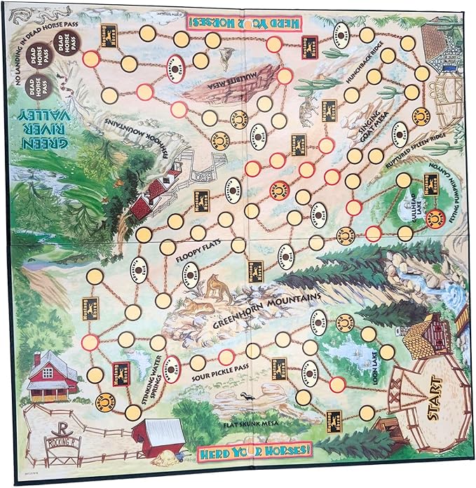 Herd Your Horses Game - Experience the Thrill of a Wild Horse Round-Up for 2-4 Players Ages 8+