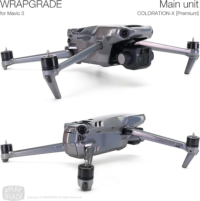 WRAPGRADE Full Skin Stickers for DJI Mavic 3 / Mavic 3 Classic (Coloration-X)