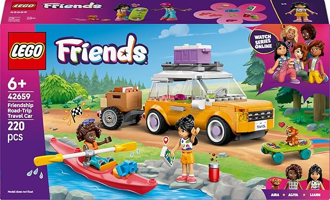 Lego 42659 Friends Driving Travel Toy Birthday Gift Blocks Education Girls Boys Children 6 7 8 9 Vehicle Car Mini Car Pretend Play Pretend Play