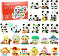 Mini Building Block Sets Animal 24 PackEaster Egg Fillers for Kids Party Favors for Kids Building Set for Goodie Bag Fillers Classroom Prizes Ages 6+ (Panda and Duck)