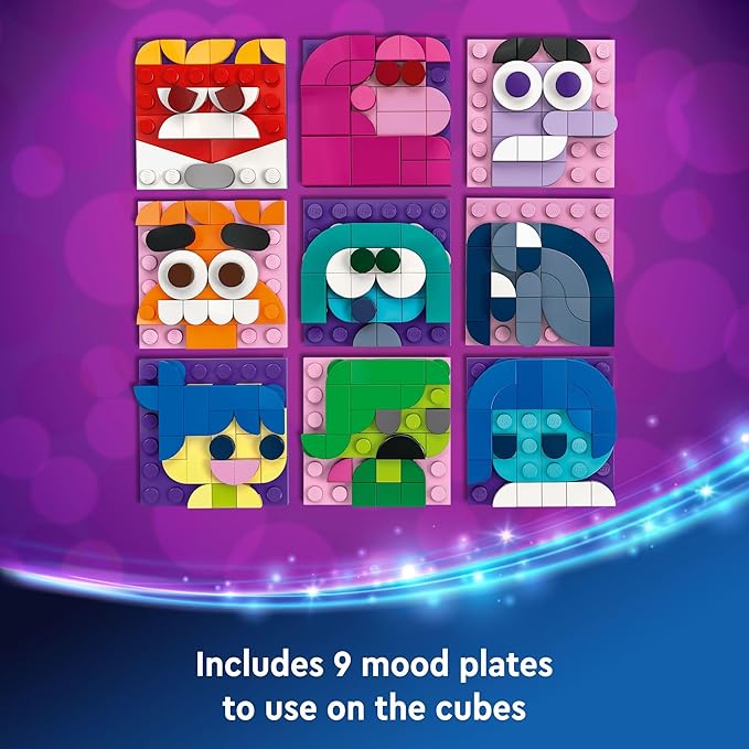 LEGO|Disney Inside Out 2 Mood Cubes from Pixar Disney Toy Building Kit from The Movie Fun Fantasy Toy to Share Emotions Disney Gift Idea for Movie Fans Girls and Boys 43248
