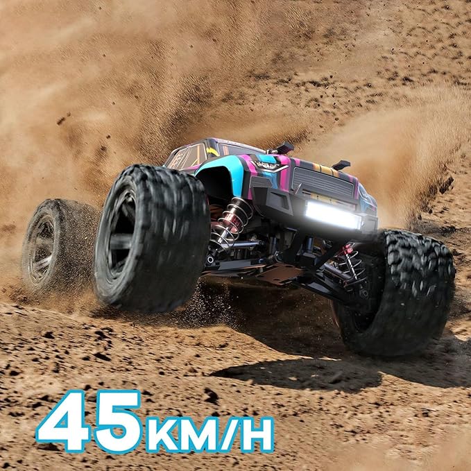 MJX 16208 1/16 RTR Brushless RC Cars Top Speed 42mph 4x4 Hobby Electric Off Road Jump Remote Control Truck Adult RC Monster All Terrain Remote Control Cars