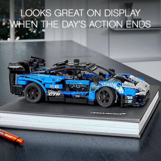 LEGO Technic McLaren Senna GTR 42123 Racing Sports Collectable Model Car Building Kit Car Construction Toy Gift Idea for Kids Boys and Girls