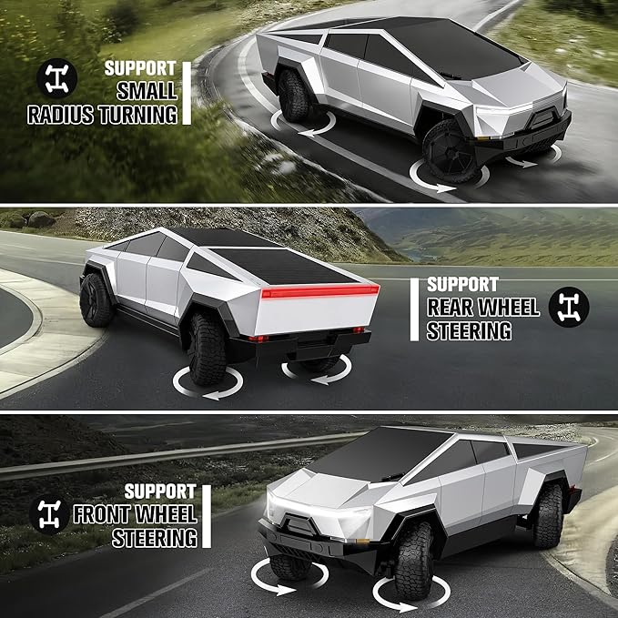 DOUBLE E 1:16 RC Car New Energy Remote Control Monster Truck 4WD RC Vehicle with Lights &amp Sound Christmas Birthday Gift for 6 7 8+ Year Old Boys Girls