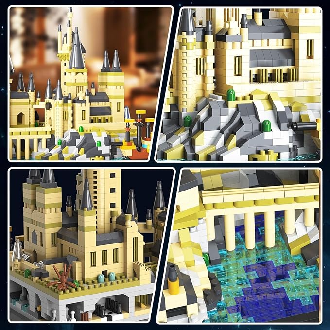 Magic Castle Micro Mini Building Set 2743 Pcs Magic House Model Building Toys STEM Creative Magic World Office and Home Decor Bricks Kits Christmas Birthday Gift for Adults Teens Kids 14+