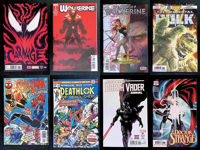 Huge 100 Comic Book Lot- Marvel and DC Only -All Vf to Nm+ No Duplicates Great Gift! Instant Collection
