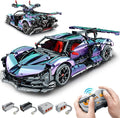 Super Plated Sports Car Building Kits Adult Collectible Model and Race Engineering Toy Set 1:10 Scale Electric Driftable Remote Control Sports Car for Adults Men Teens