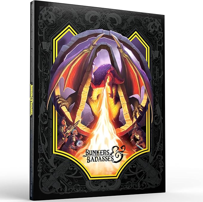 Bunkers &amp Badasses RPG: Sourcebook - Deluxe Edition - Box Loaded W/ Book Miniatures GM Screen &amp More Official Borderlands License
