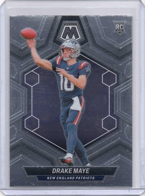 2024 Trading Card Mosaic #303 Drake Maye RC - Rookie Year - New England