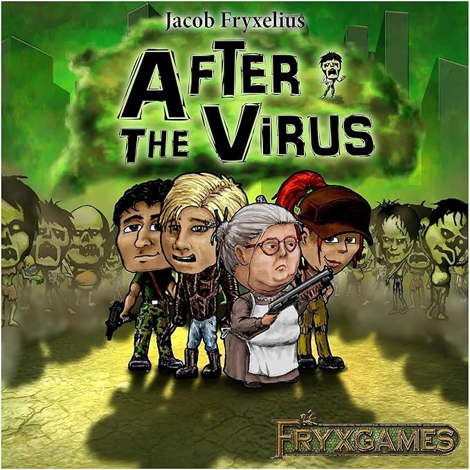 Fryx Games After The Virus: A Cooperative Zombie Deckbuilder for 1-3 Players Ages 14+