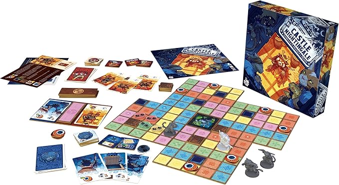 Castle Nightingale Board Game - Stealth Ninja vs. Samurai Strategy Game with Modular Boards Miniatures &amp Action Cards Competitive Asymmetric Gameplay Ages 10+ 2 Players 30 Minutes