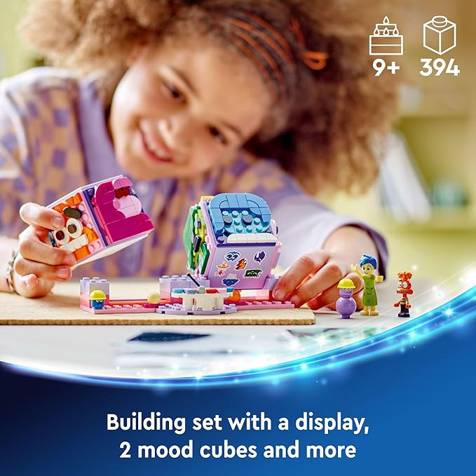 LEGO|Disney Inside Out 2 Mood Cubes from Pixar Disney Toy Building Kit from The Movie Fun Fantasy Toy to Share Emotions Disney Gift Idea for Movie Fans Girls and Boys 43248