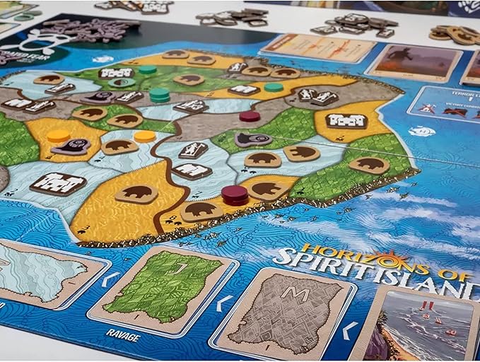 Greater Than Games | Horizons of Spirit Island | Cooperative Strategy Board Game | 1 to 3 Players | 90+ Minutes | Ages 14+