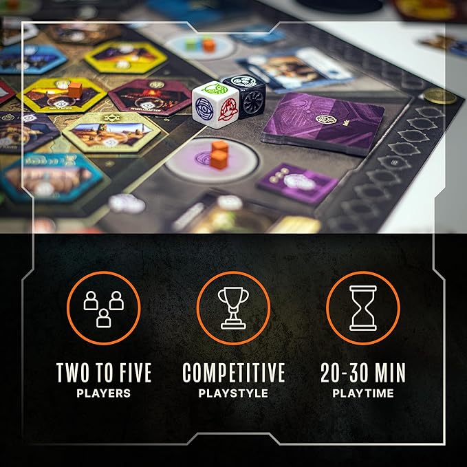 Orange Nebula Vindication Board Game - Heroic Attributes Modular Map &amp Strategic Competitive Play (New Edition)