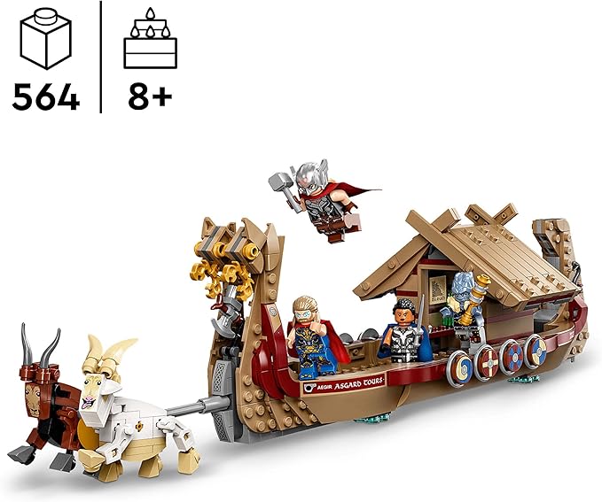 Lego® Super Heroes Marvel The Goat Boat 76208 Building Kit Collectible Thor Construction Toy with 5