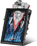 Star Art Drawings Building Set – Aesthetic Model Decoration Super Galactic Spaceship to Build – Room Decor Gift for Adults (5964 Pcs)