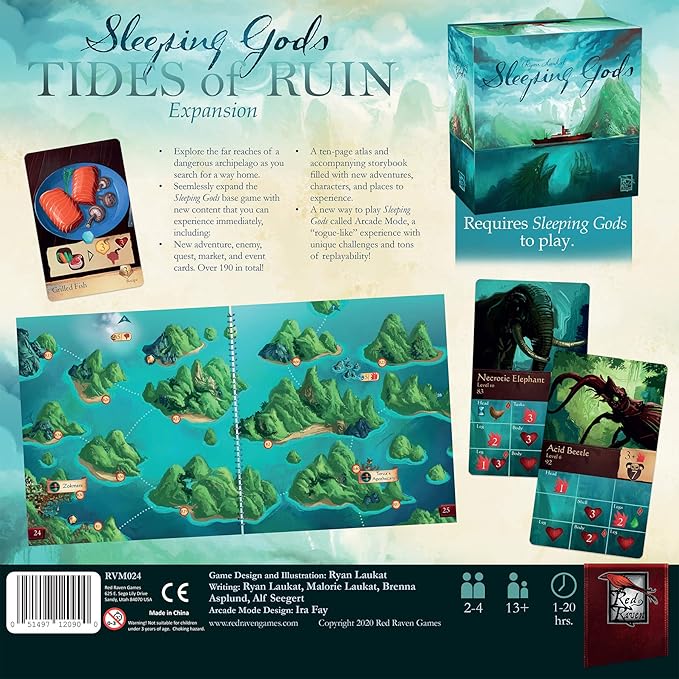 Sleeping Gods: Tide of Ruin by Red Raven Games Strategy Board Game