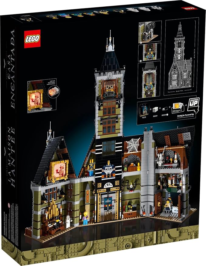 LEGO Icons Haunted House Building Set Creative Craft for Adults and Family Haunted House DIY Project to Build Together Includes 10 Minifigures 10273