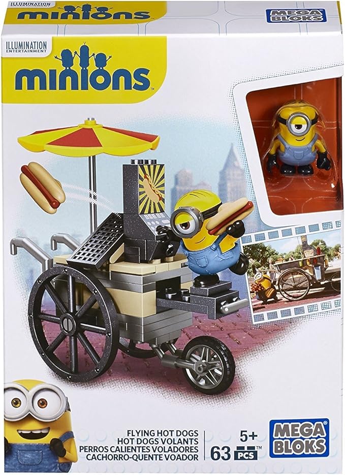 Minions Toys Mega Bloks Minion Movie Flying Hot Dogs
