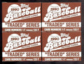 FOUR LOT 4X 1990 Topps Traded Baseball Card Complete set Box Collection