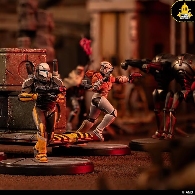 Asmodee Star Wars Shatterpoint Delta Squad Form Up Squad Pack - Includes Boss Fixer Sev &amp Scorch Tabletop Miniatures Strategy Game for Kids and Adults Ages 14+ 2 Players 90 Min Playtime