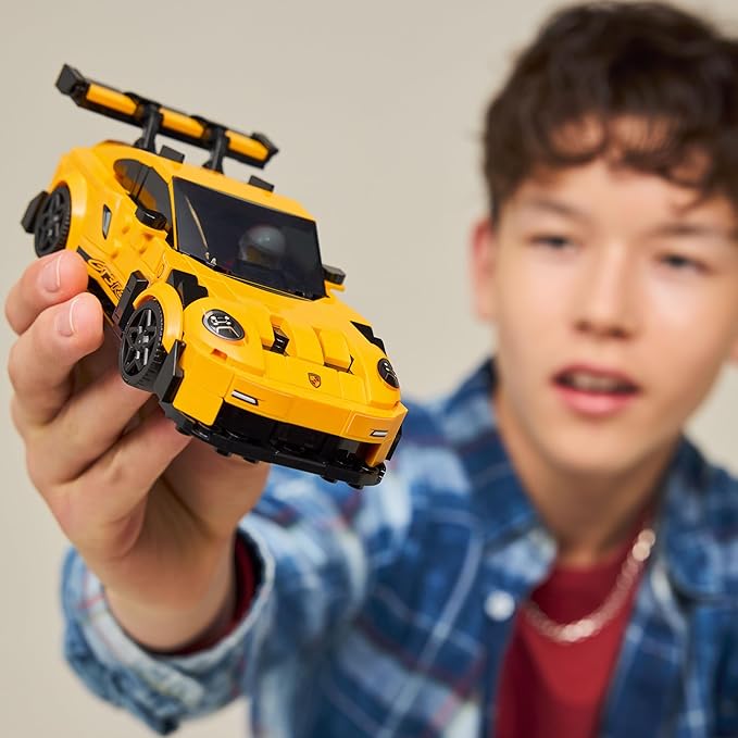 LEGO Speed Champions Porsche 911 GT3 RS Super Car Toy - Model Kit &amp Pretend Play Toy for Boys &amp Girls Ages 9+ - Sports Car Building Set for Kids &amp Racing Fans - Gift Idea for Birthdays -