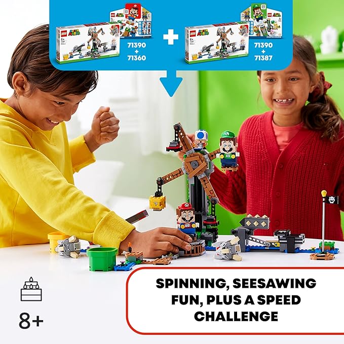 LEGO Super Mario Reznor Knockdown Expansion Set 71390 Building Kit Collectible Toy Playset for Kids New 2021 (862 Pieces)