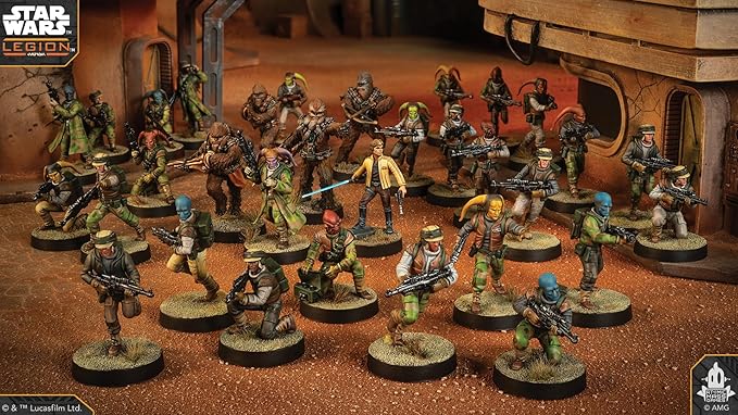 Star Wars: Legion Rebel Alliance Starter Set - Tabletop Miniatures Game Strategy Game for Kids and Adults Ages 14+ 2 Players 3 Hour Playtime Made by Atomic Mass Games
