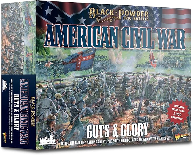 Warlord Games Black Powder Epic Battles: American Civil War Guts &amp Glory Starter Set Military Table Top Wargaming Plastic Model Kit 312004004