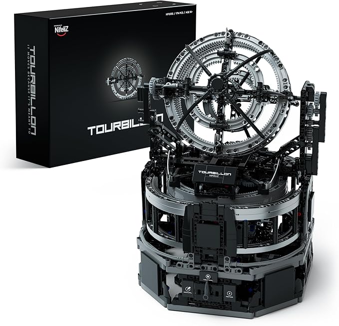 Nifeliz Tourbillon Building Set Advanced Collector's Engine Series Model Physical Science Display for Adults Home or Office Décor Gift NF10355