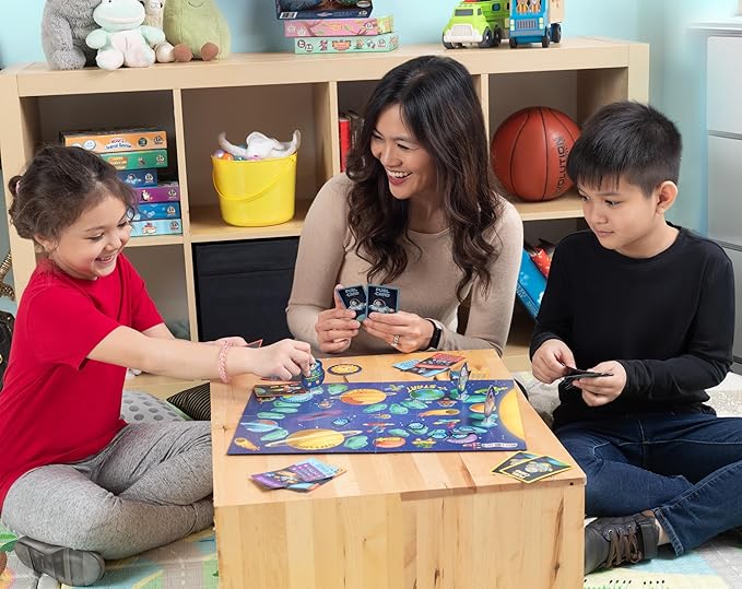 Little Astronauts Board Game for Kids Ages 4+ - Race Rockets Around The Solar System &amp Explore Space - Fun Family Strategy Adventure Game - Easy to Learn - Educational Gift for Boys &amp Girls
