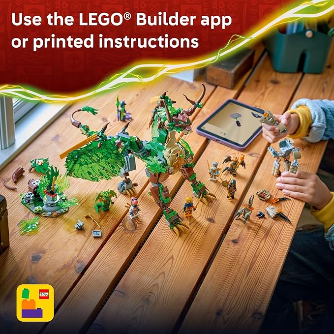 LEGO NINJAGO The Dragon of Life Building Toy for Boys &amp Girls - Poseable Dragon Toy Figure &amp Playset for Kids Ages 9+ - W/Mini Mech &amp 8 Minifigures for Pretend Play - Gift Idea for Birthd