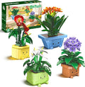Flower Building Kit for Adults 614 Pcs Happy Plants Flowers Set Succulents Botanical Collection for Home Office Décor Gift for Valentine's Day for Her/Girlfriend/Mom/Wife/Couple/Women