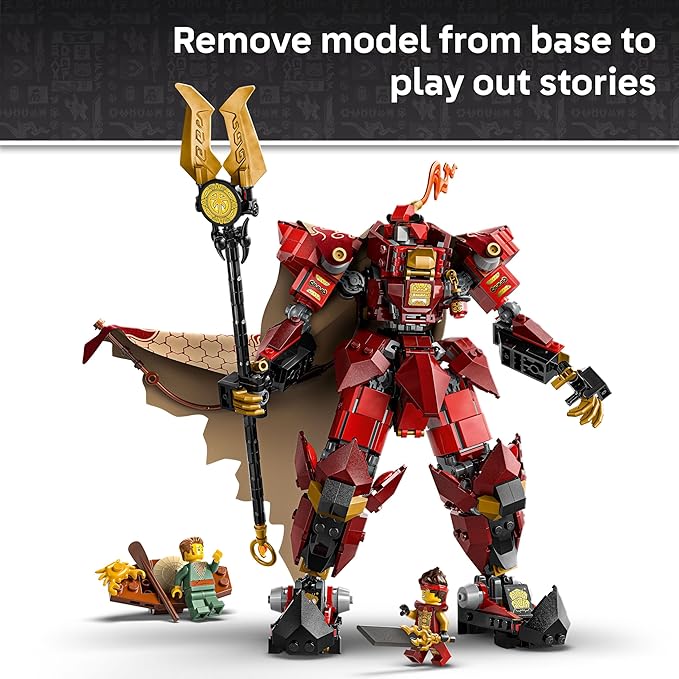 LEGO NINJAGO The Fire Knight Mech Building Set - Model Kit with Kai Minifigure from Legends Monstrosity - Teen Room Decor - Gift for Teenage Boys and Girls Ages 14+ - 71846