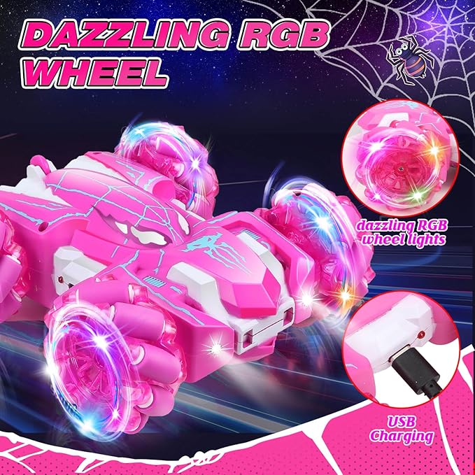 Dolanus Spider Remote Control Car RC Cars Kids Toys Girls 3-5 Toys for Ages 8-13 Gifts for 3 4 5 6 7 8 10 12 Year Old Girls Kids Toddlers Birthday