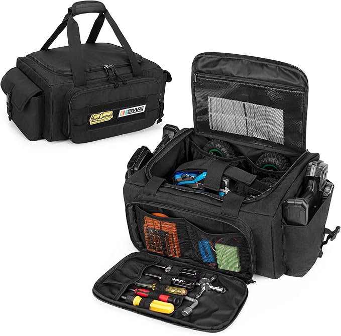 RC Storage Bag for 1/14 1/16 and 1/18 Car RC Carry Case with Tool pockets for Easy Storage and Transport (Patent Design)